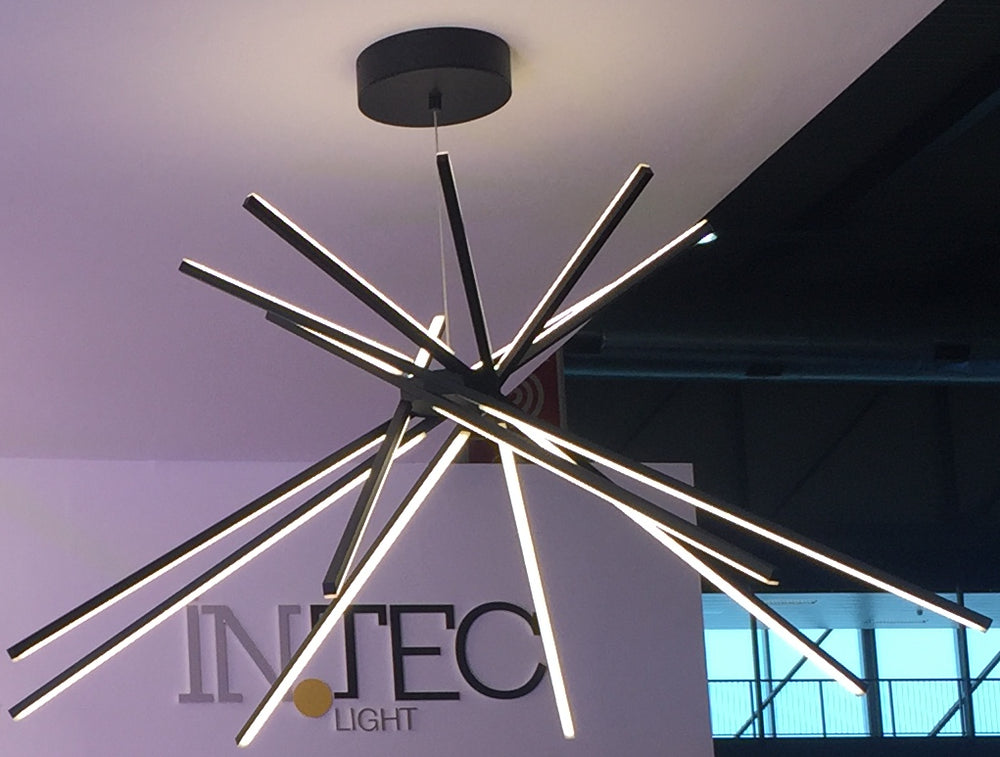 Suspension luminaire | Shanghai Noire H 160 cm