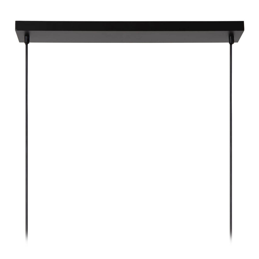 Suspension Suus 4 lumières noire