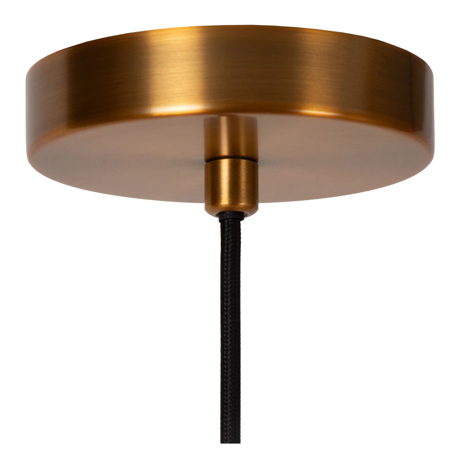 Suspension Corina noire et dorée mat, tissu