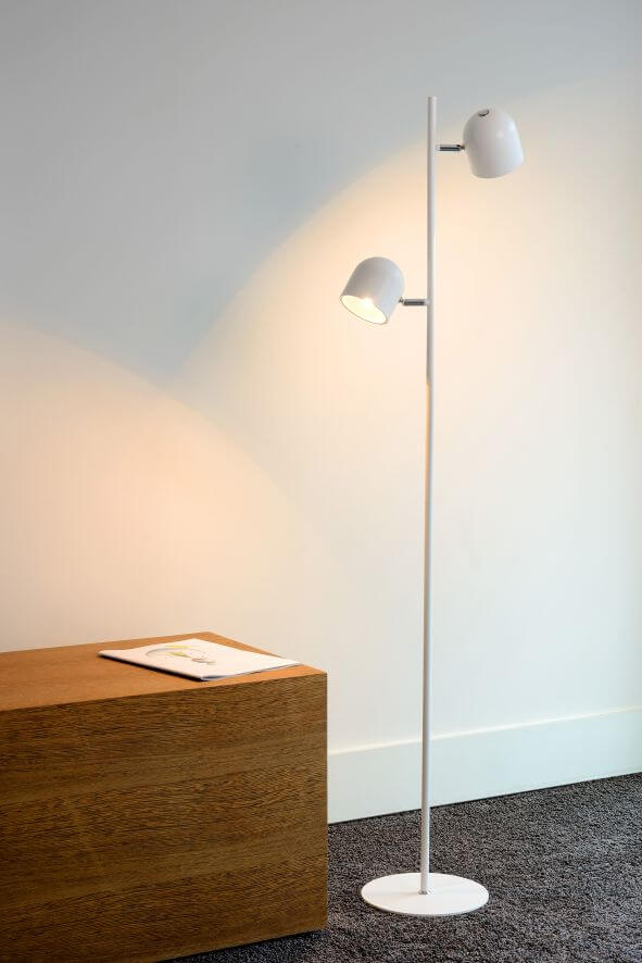 Lampadaire Skanska blanc