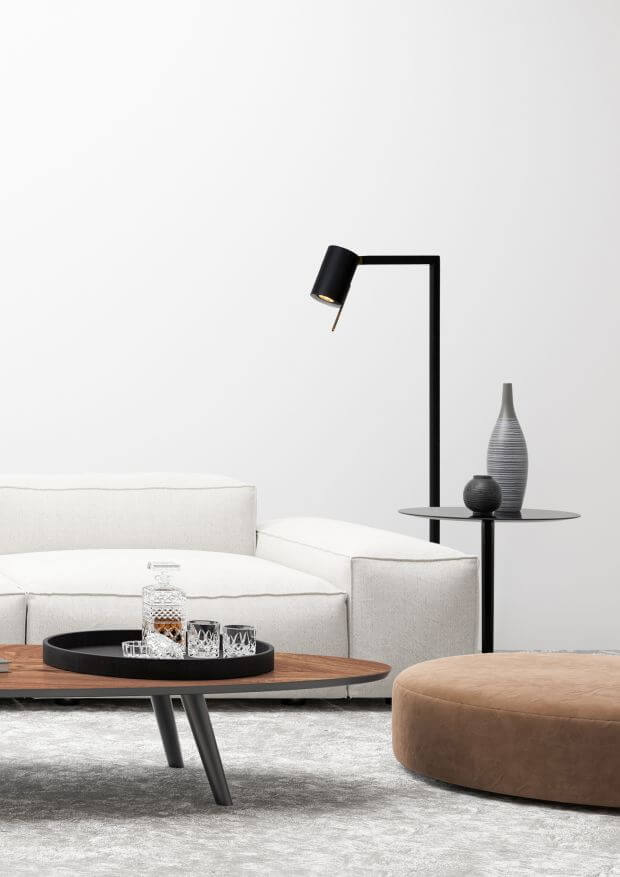 Lampadaire Lesley noir