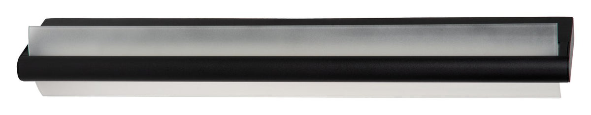 Produit de face éteint, verre opale et profil noir mat