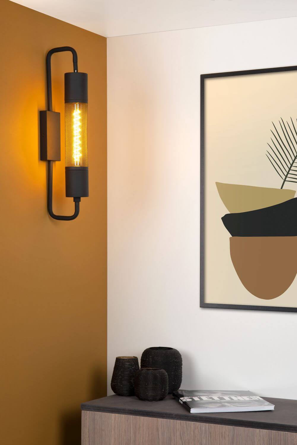 Applique murale Calixt noire