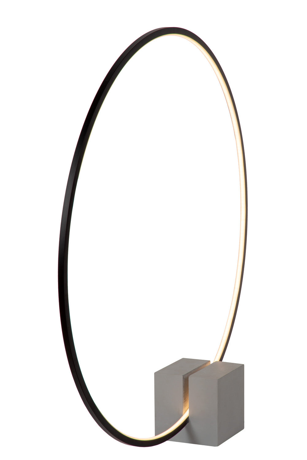 Lampe à poser Cirkelis noire, H 83 cm