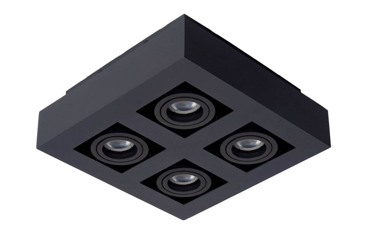 Plafonnier Xirax 4 lumières noir