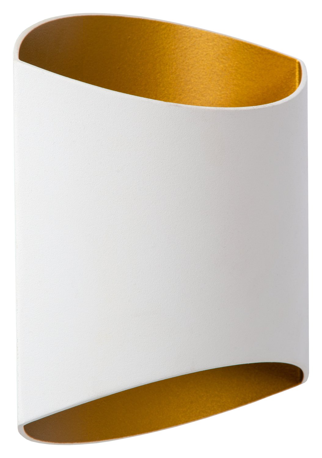 Applique murale Diletta blanche et dorée mat