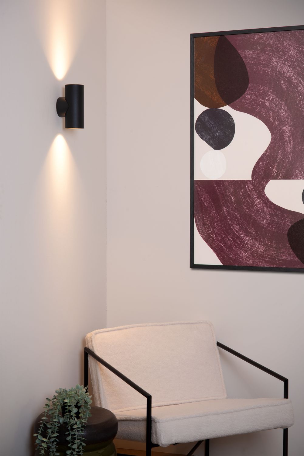 Applique murale Bondi 2 lumières noire