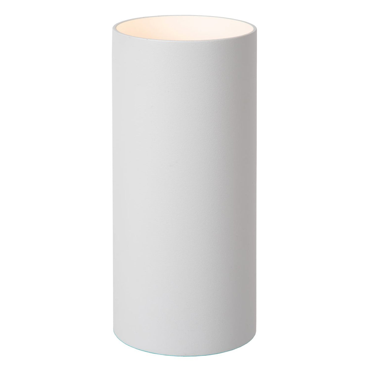 Face arrière du luminaire présentant le cylindre blanc lisse sans fixation