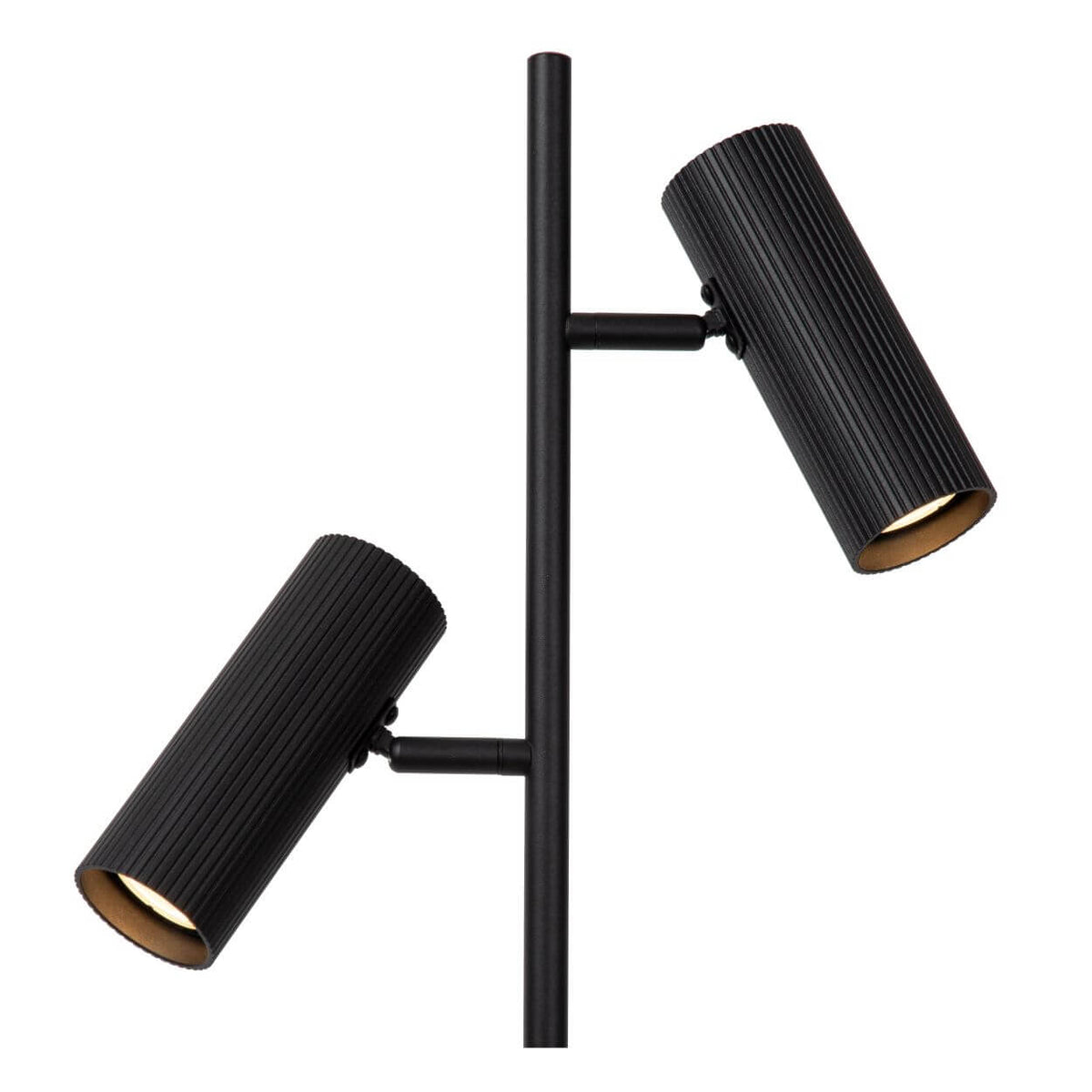 Lampadaire Clubs 2 lumières noir