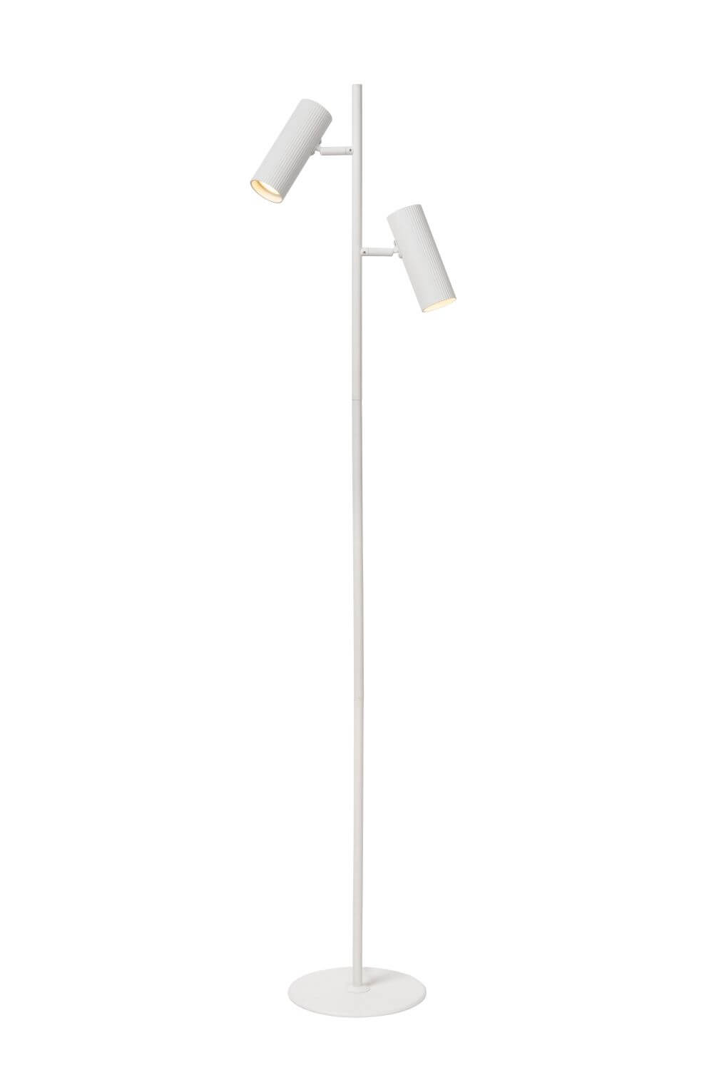 Lampadaire Clubs 2 lumières blanc