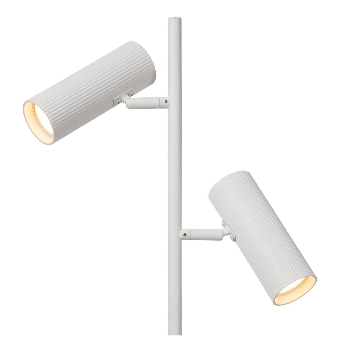 Lampadaire Clubs 2 lumières blanc