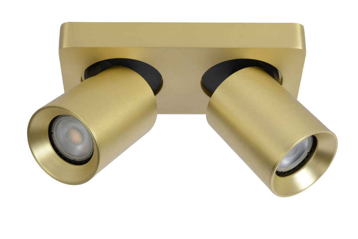 Plafonnier Nigel 2 lumières doré mat