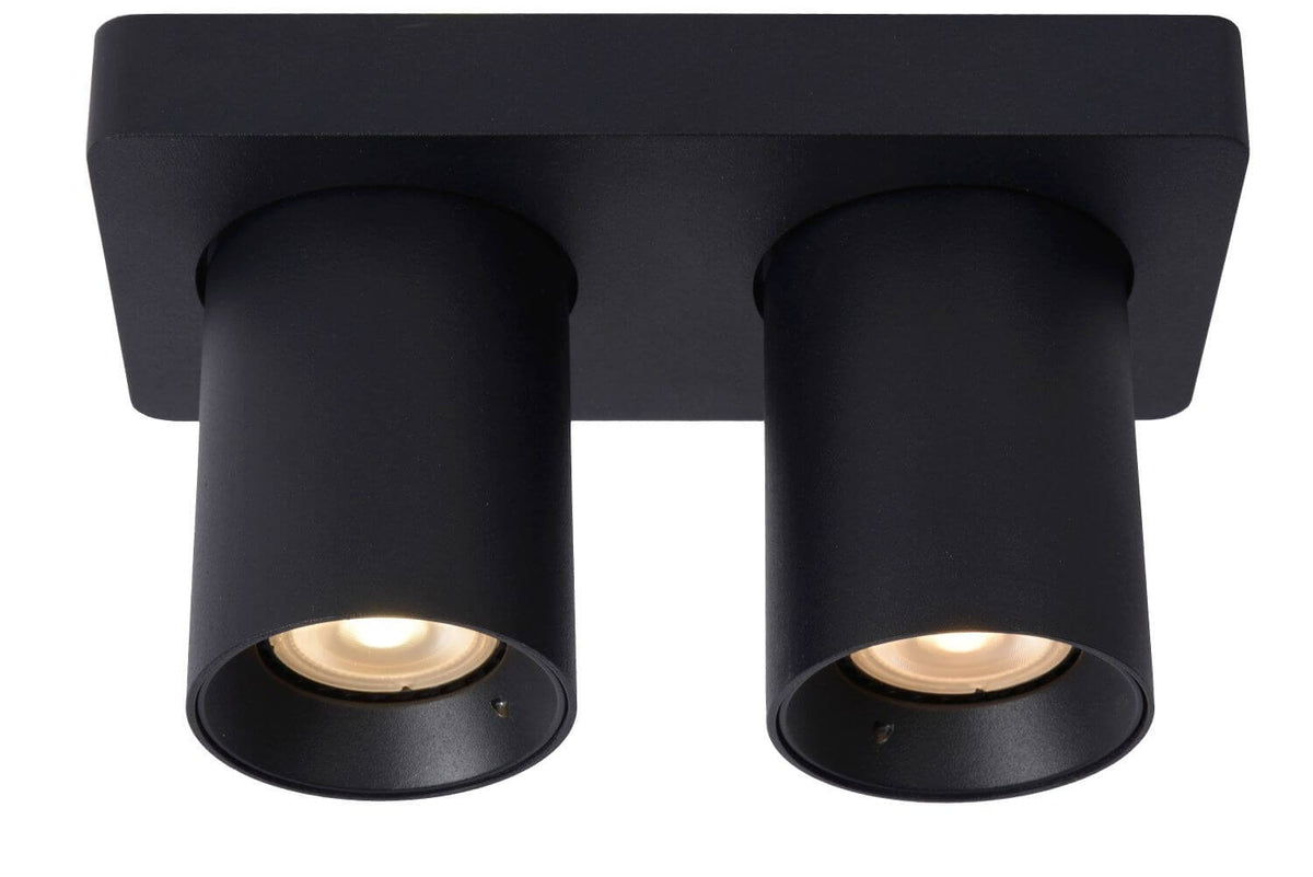Plafonnier Nigel 2 lumières noir