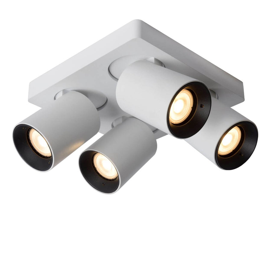 Plafonnier Nigel 4 lumières blanc