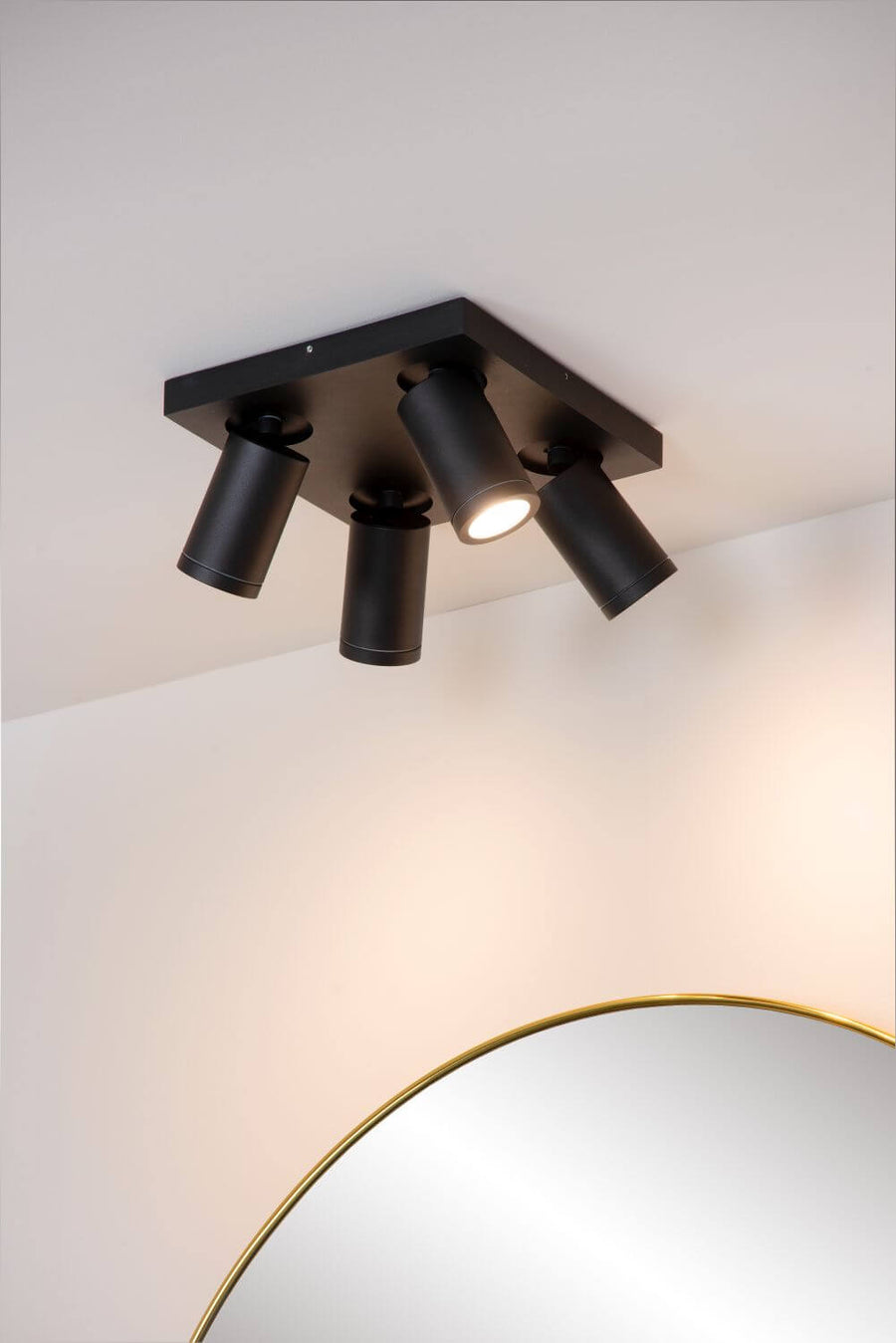 Plafonnier Taylor 4 lumières noir