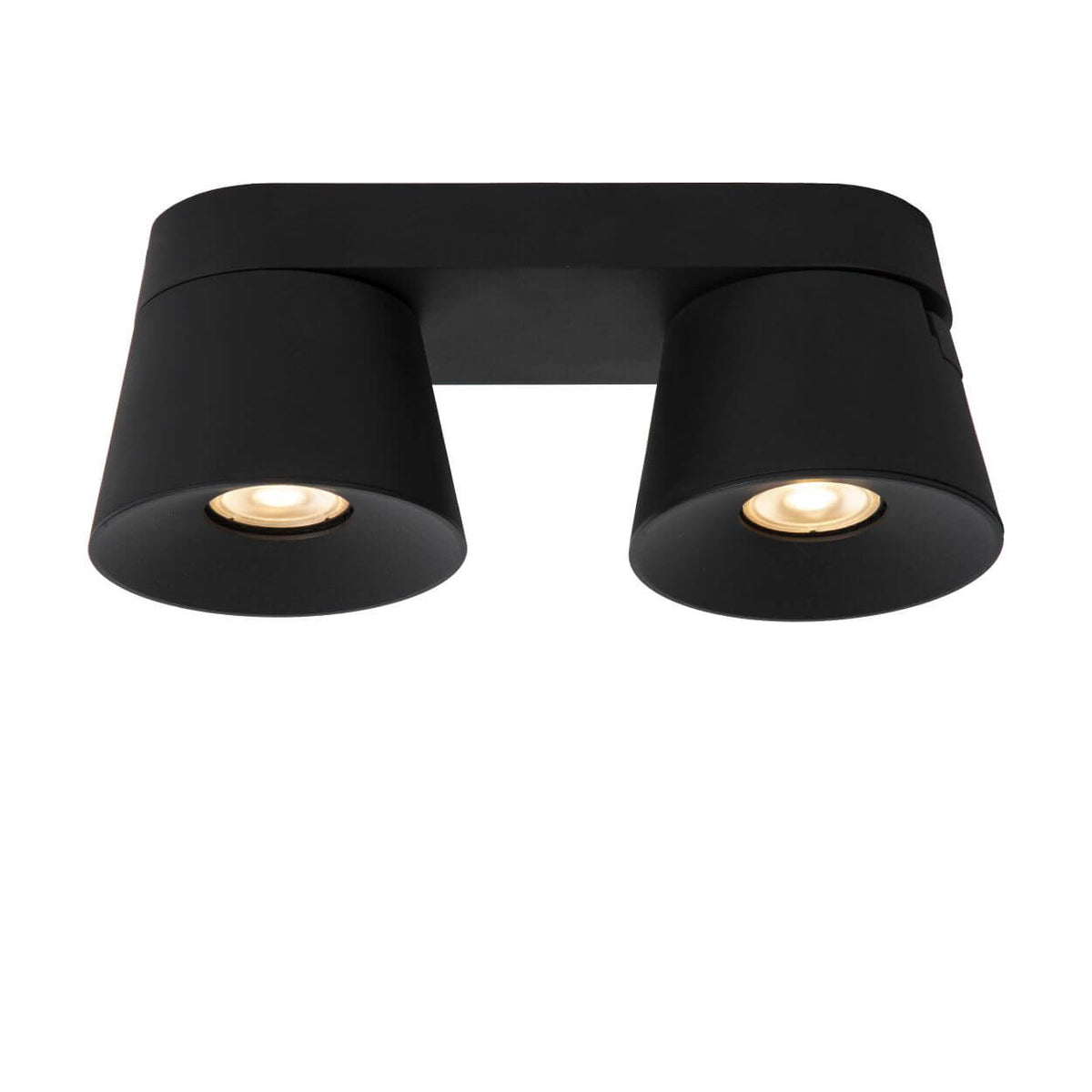 Plafonnier Trigono 2 lumières noir
