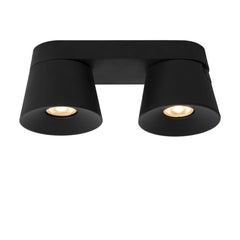 Plafonnier Trigono 2 lumières noir