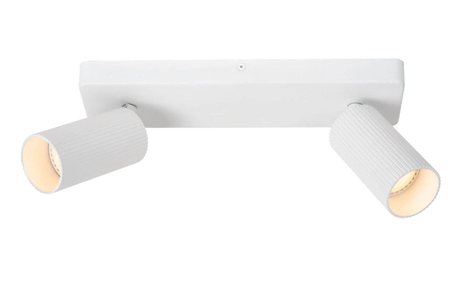 Plafonnier Clubs 2 lumières blanc