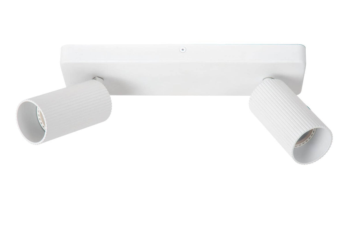 Plafonnier Clubs 2 lumières blanc