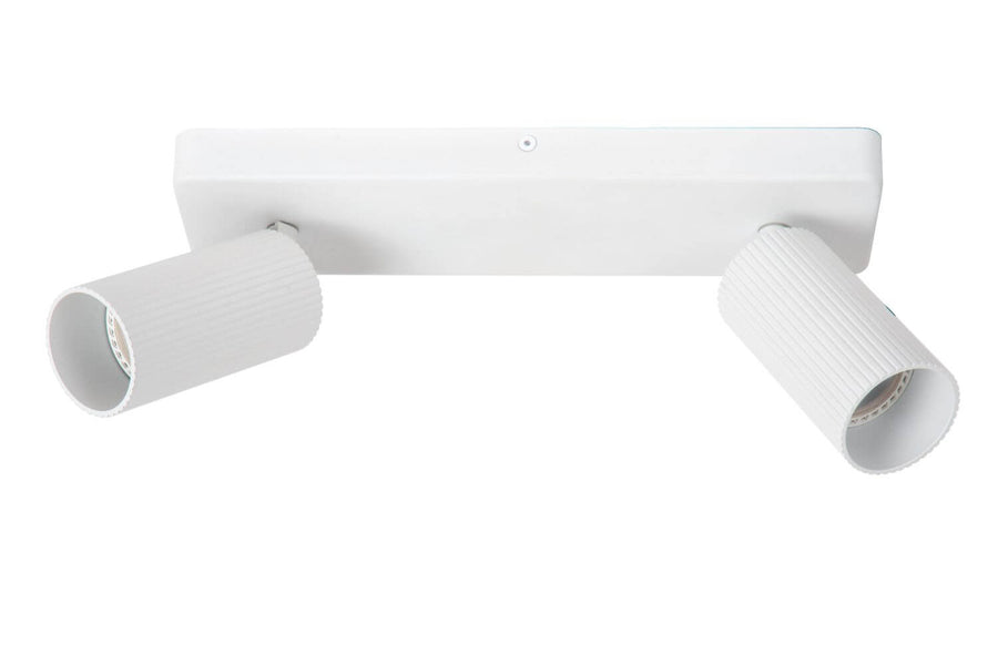 Plafonnier Clubs 2 lumières blanc