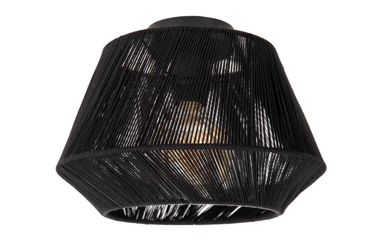 Plafonnier Jessica noir, coton