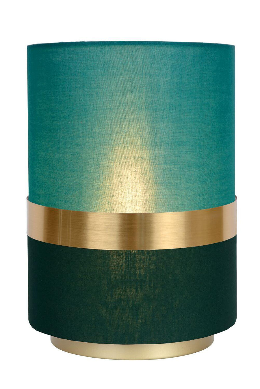 Lampe à poser Extravaganza Tusse verte et dorée mat, lin