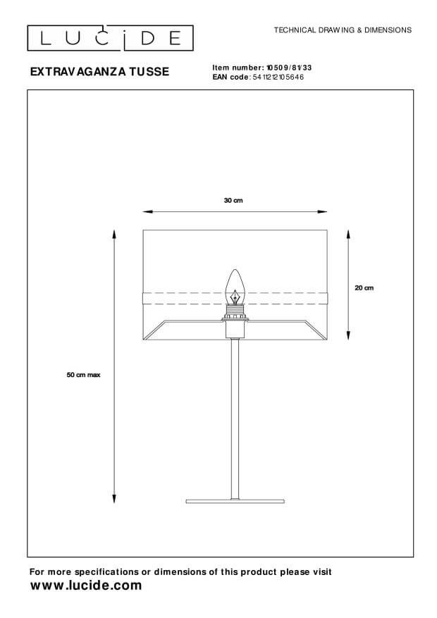 Lampe à poser Extravaganza Tusse verte et dorée, lin