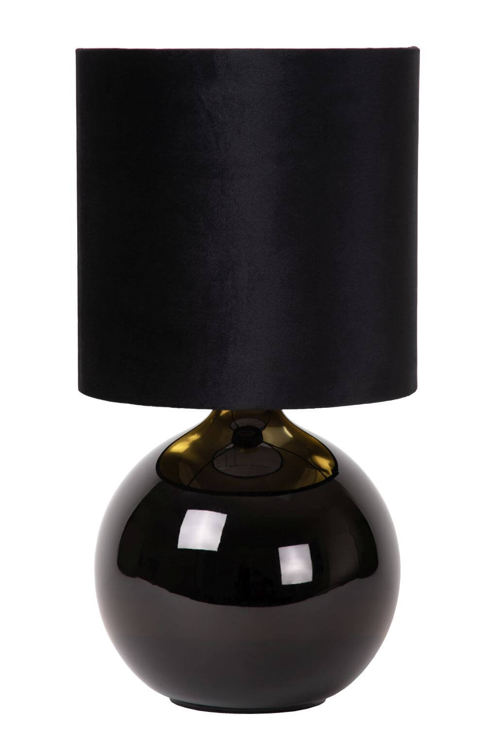 Lampe à poser Esterad noire, coton