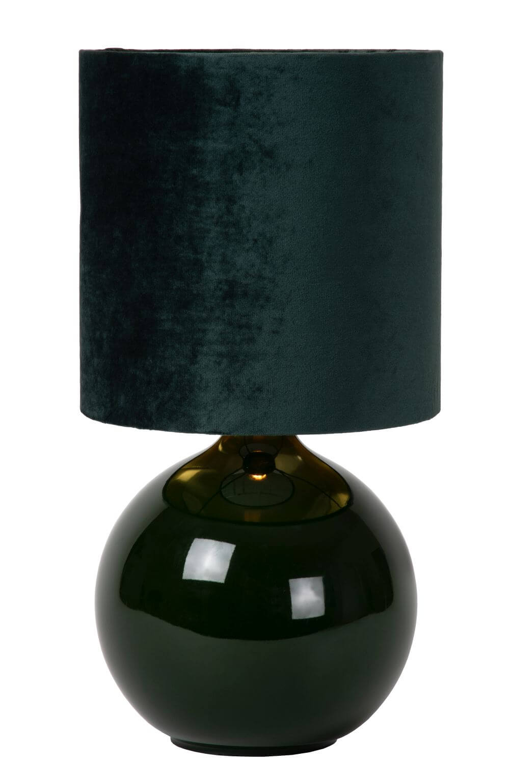 Lampe à poser Esterad verte, coton