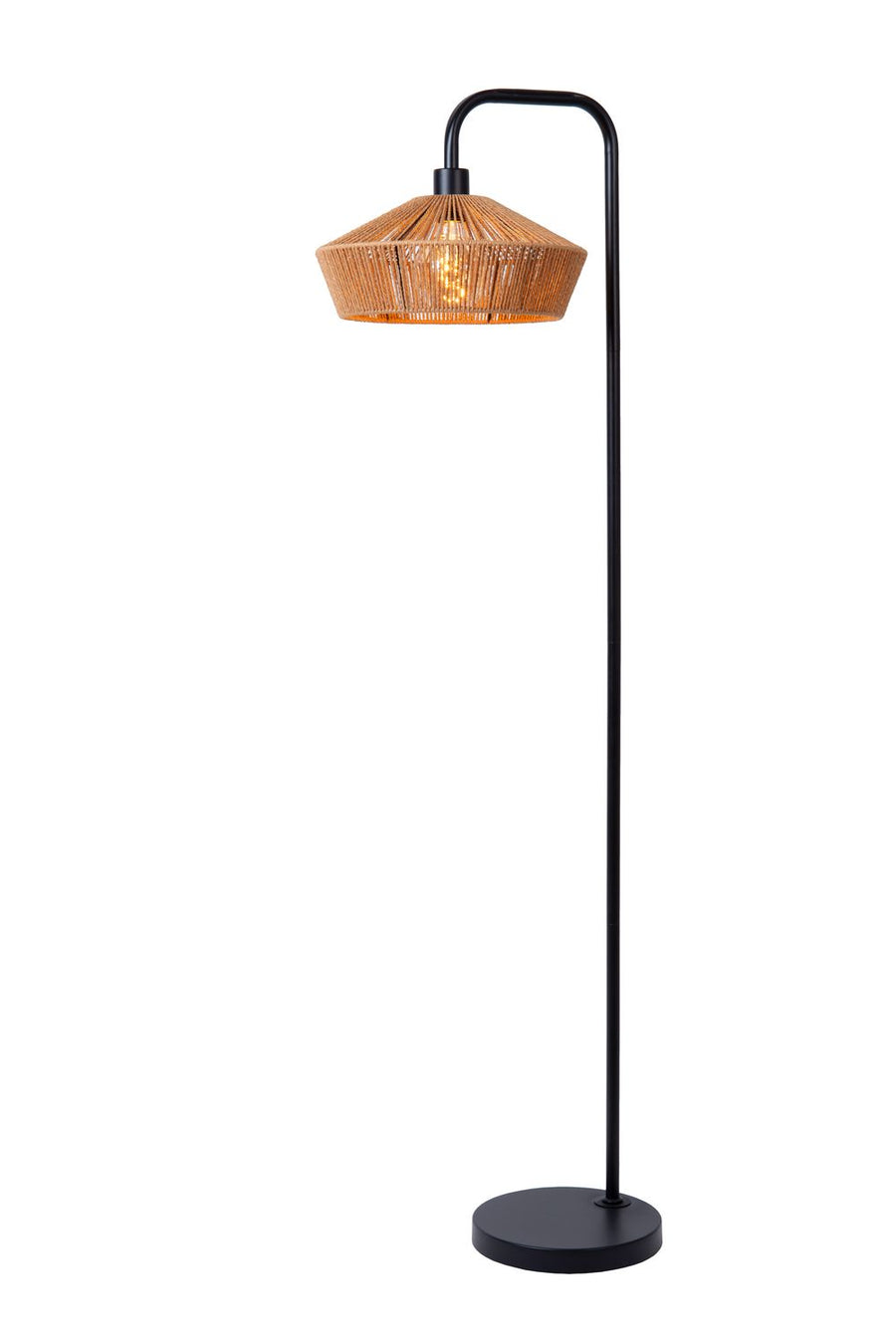 Lampadaire Yunkai noir, papier