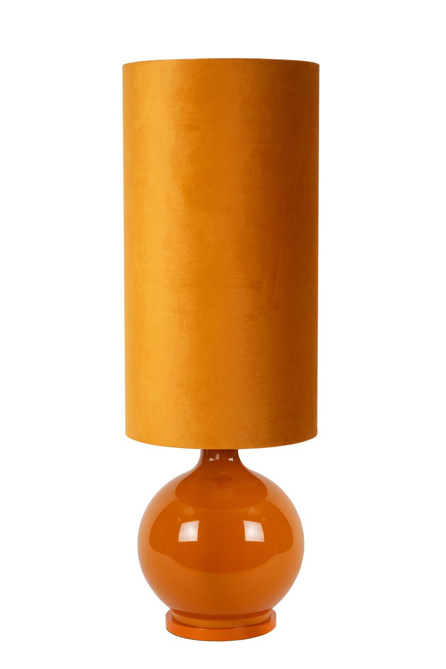 Lampadaire Esterad jaune, verre