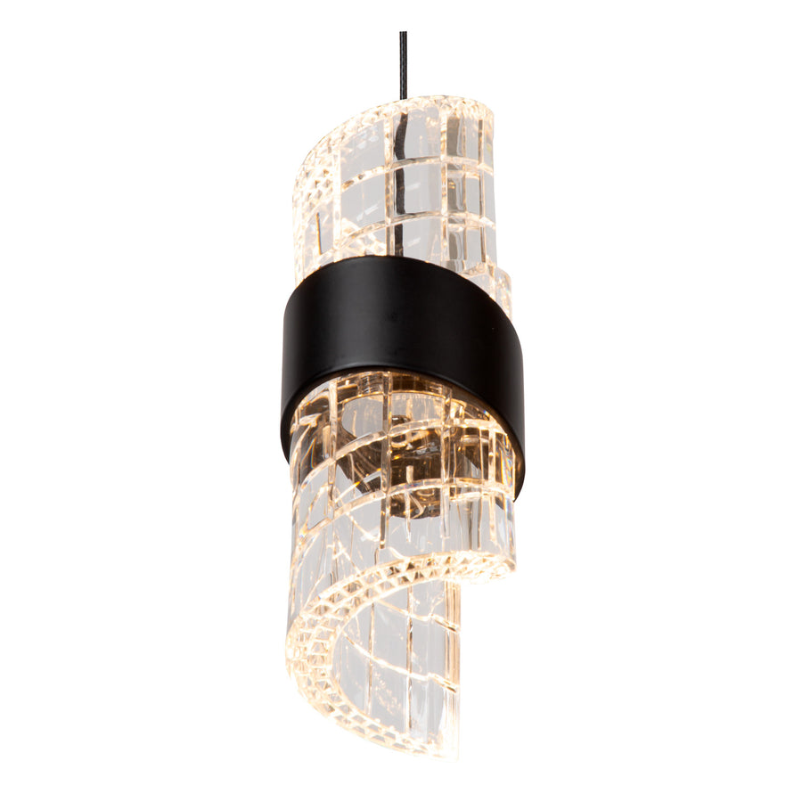 Suspension Kligande noire, H 70 cm (13496/21/30)