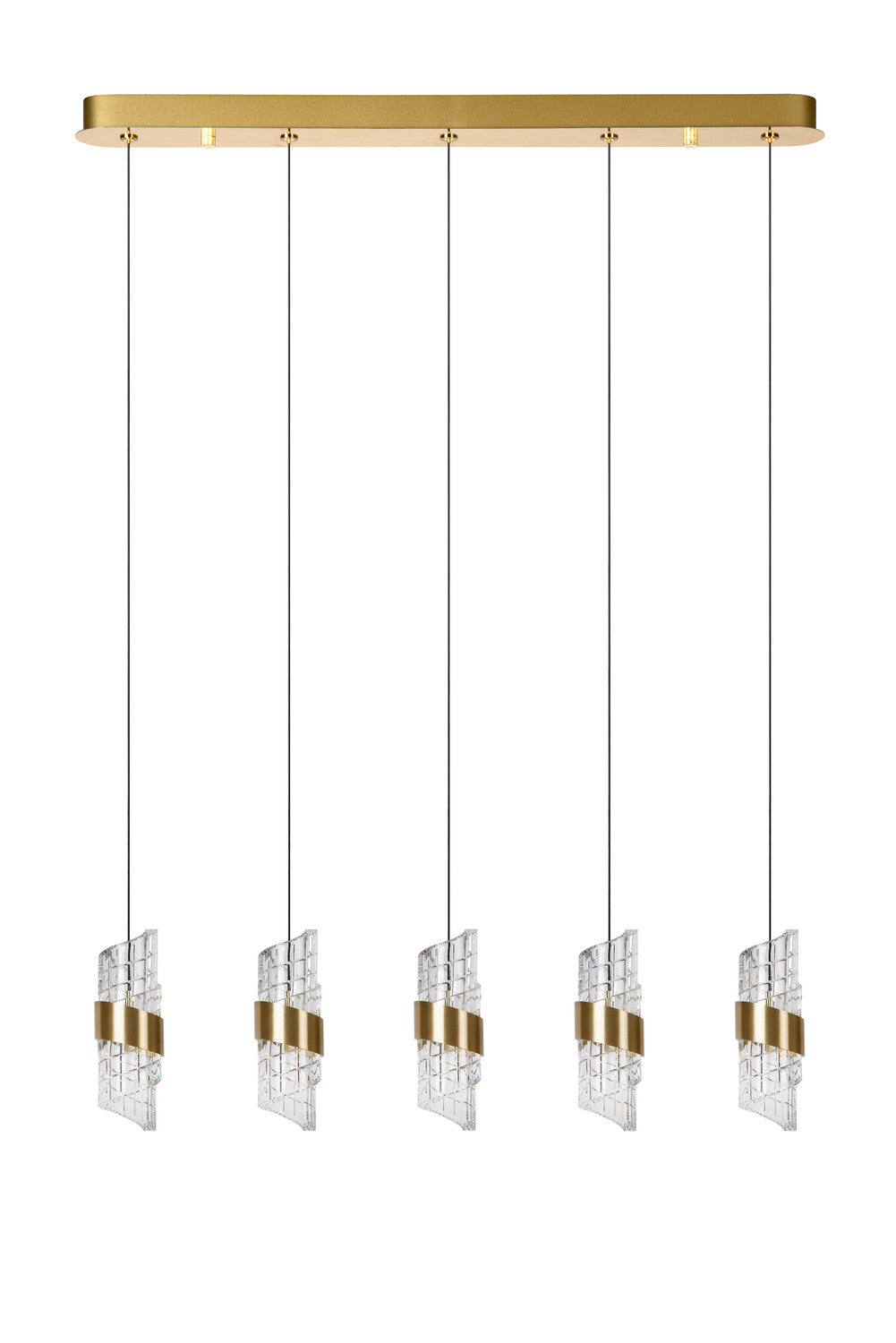 Suspension Kligande dorée, L 84 cm