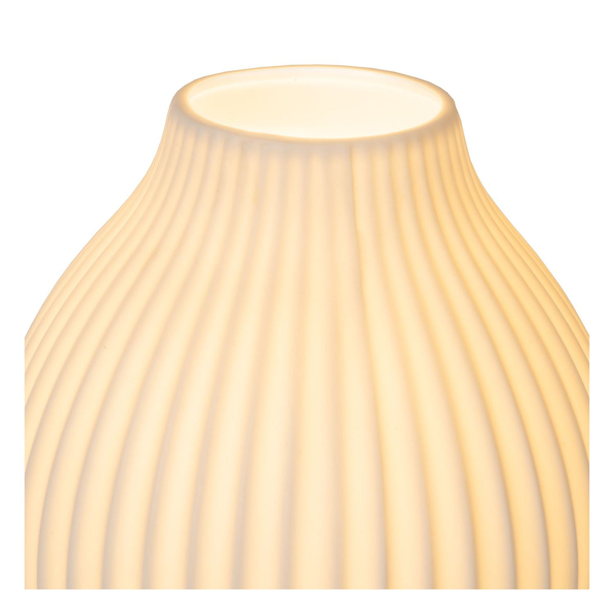 Lampe à poser Momoro blanche, porcelaine, H 40,2 cm