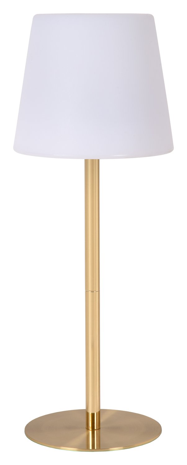 Lampe extérieure Tyon dorée mat et opale (13816/02/02)