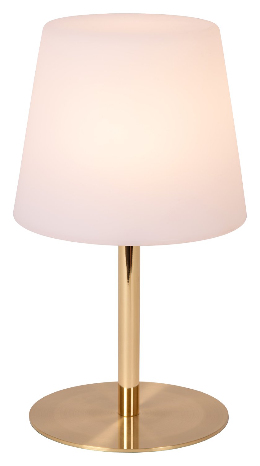 Lampe extérieure Tyon dorée mat et opale (13816/02/02)