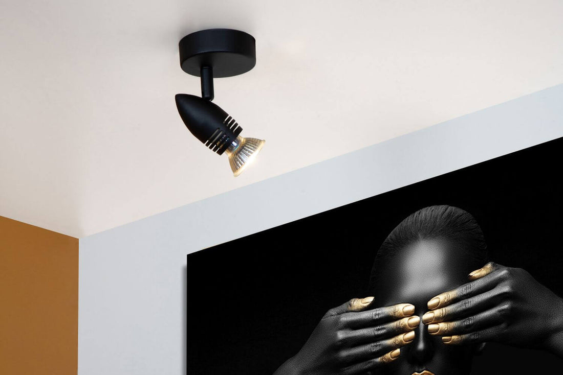 Plafonnier Caro noir