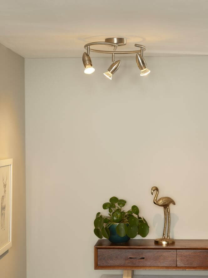 Plafonnier Caro 3 lumières chromé