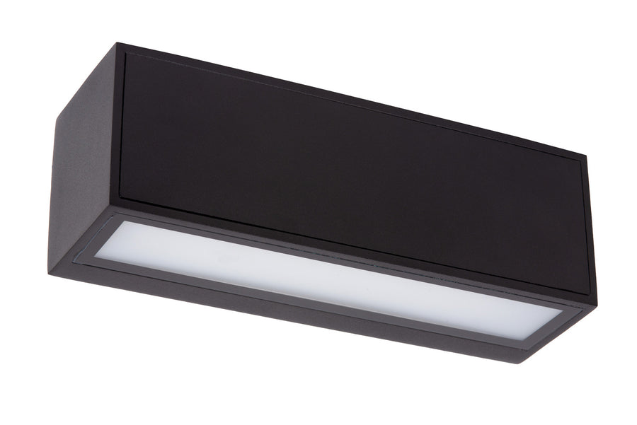 Face avant éteinte, grand diffuseur blanc rectangulaire dans cadre noir