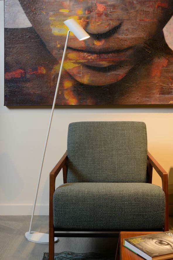 Lampadaire salon | Hester Blanc
