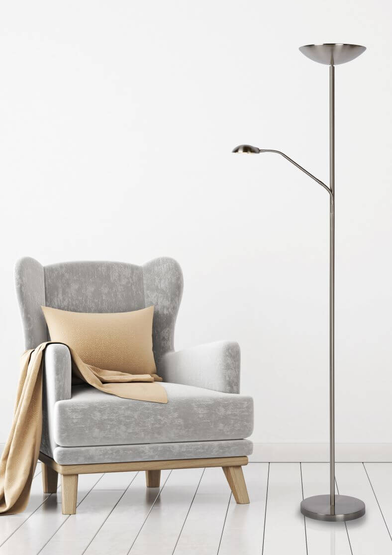 Lampadaire Zenith chromé