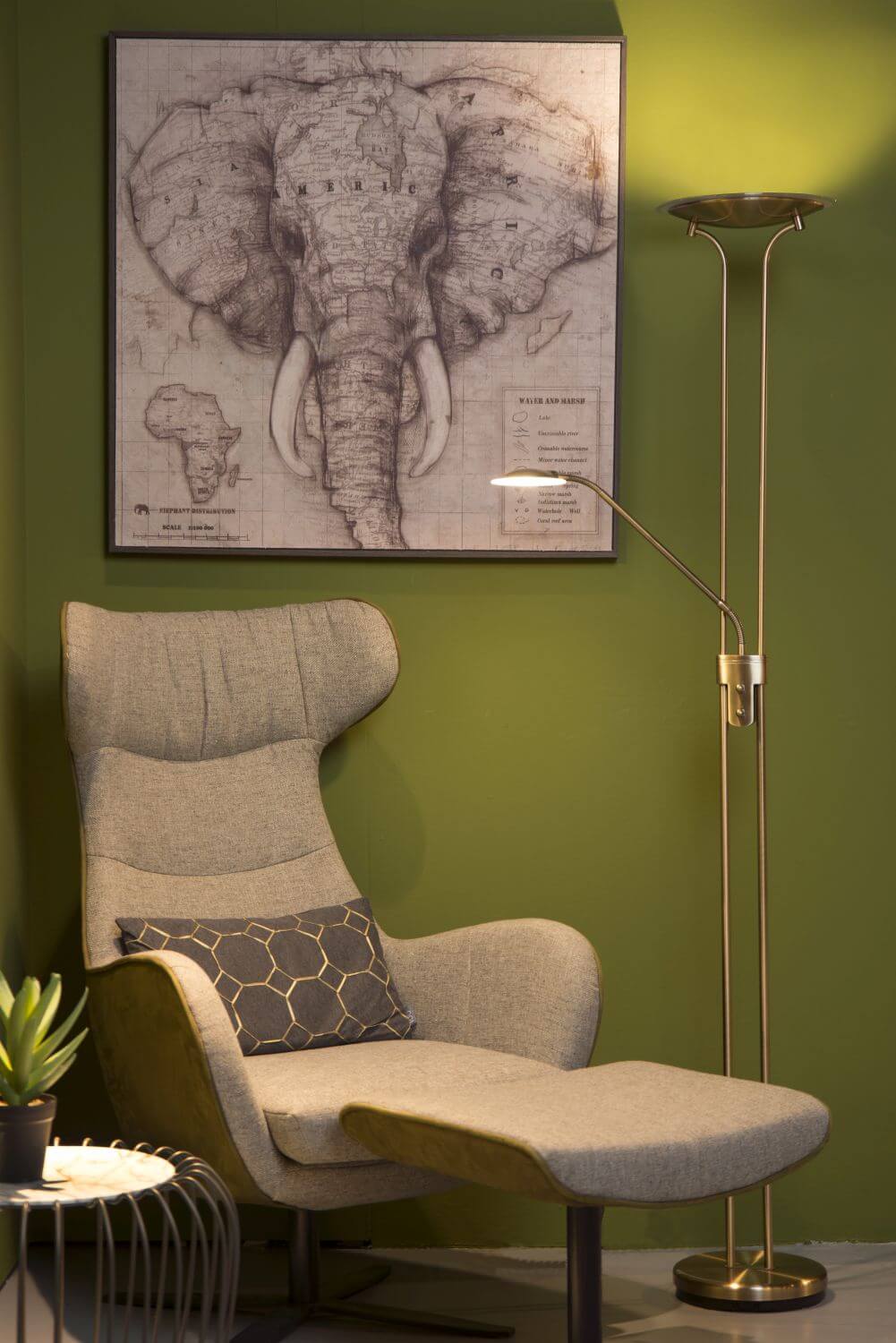 Lampadaire Champion bronze