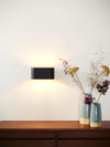 Applique murale Xera noire et dorée mat, L 16 cm