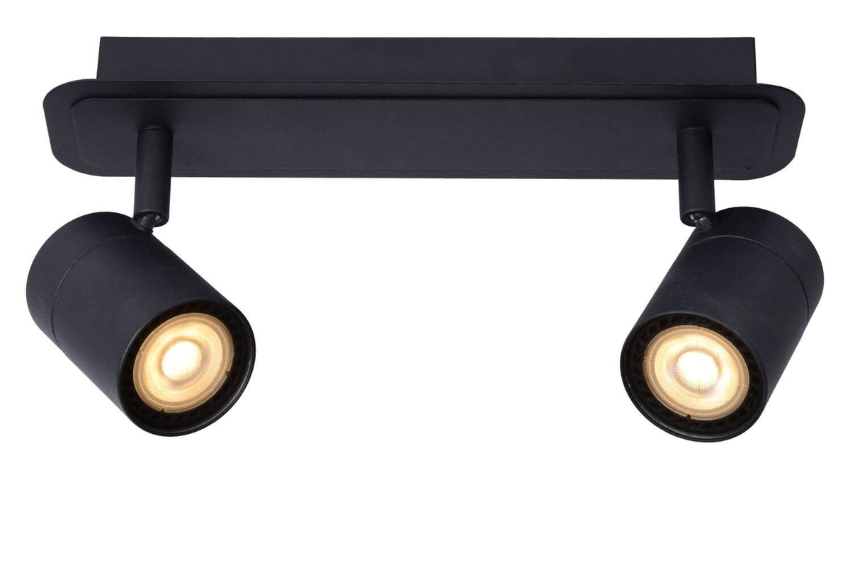 Plafonnier Lennert 2 lumières noir