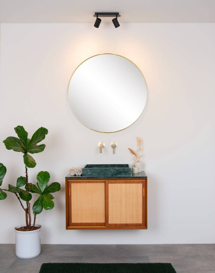 Plafonnier Lennert 2 lumières noir