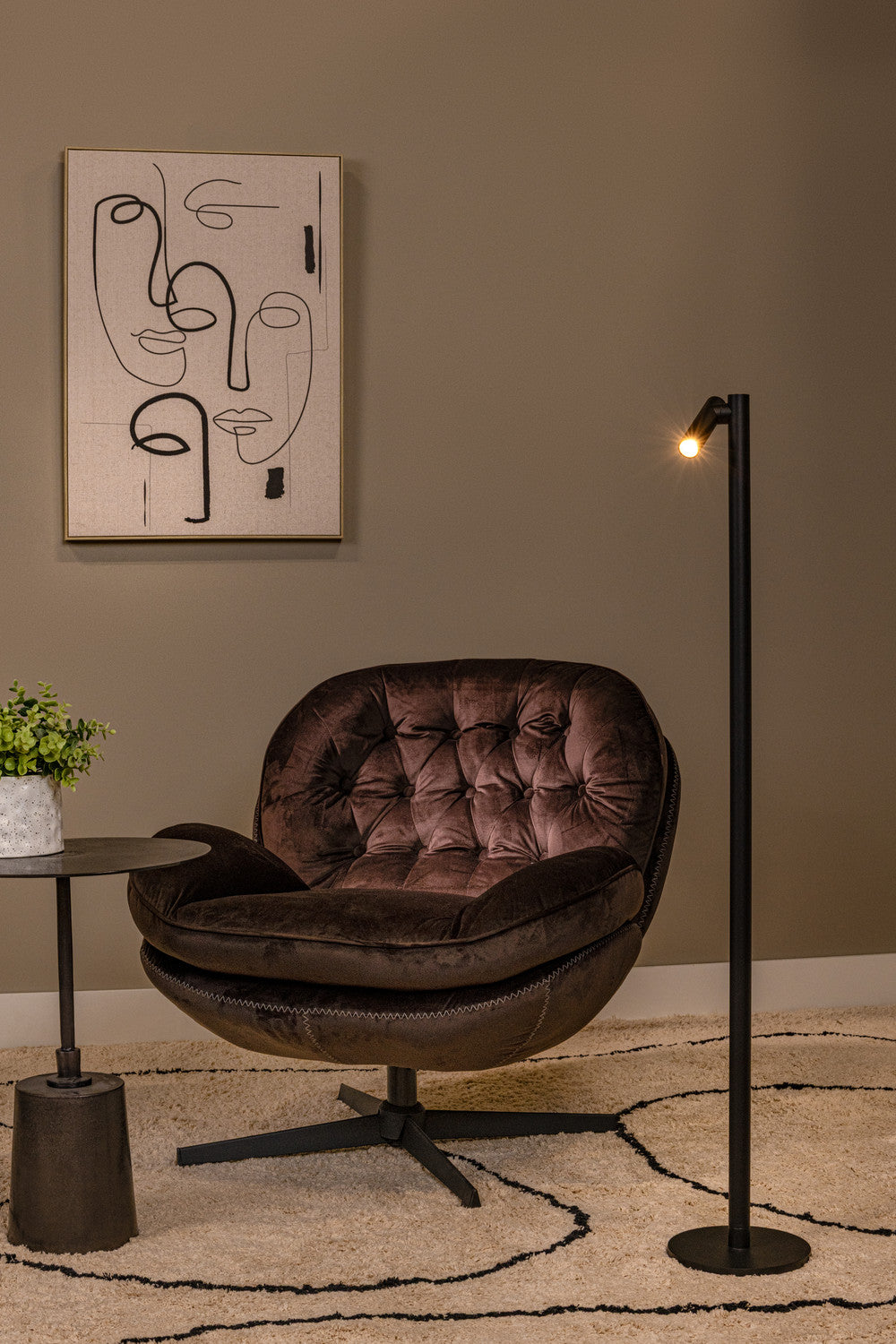 Lampadaire extérieur Antrim noir (27703/02/30)