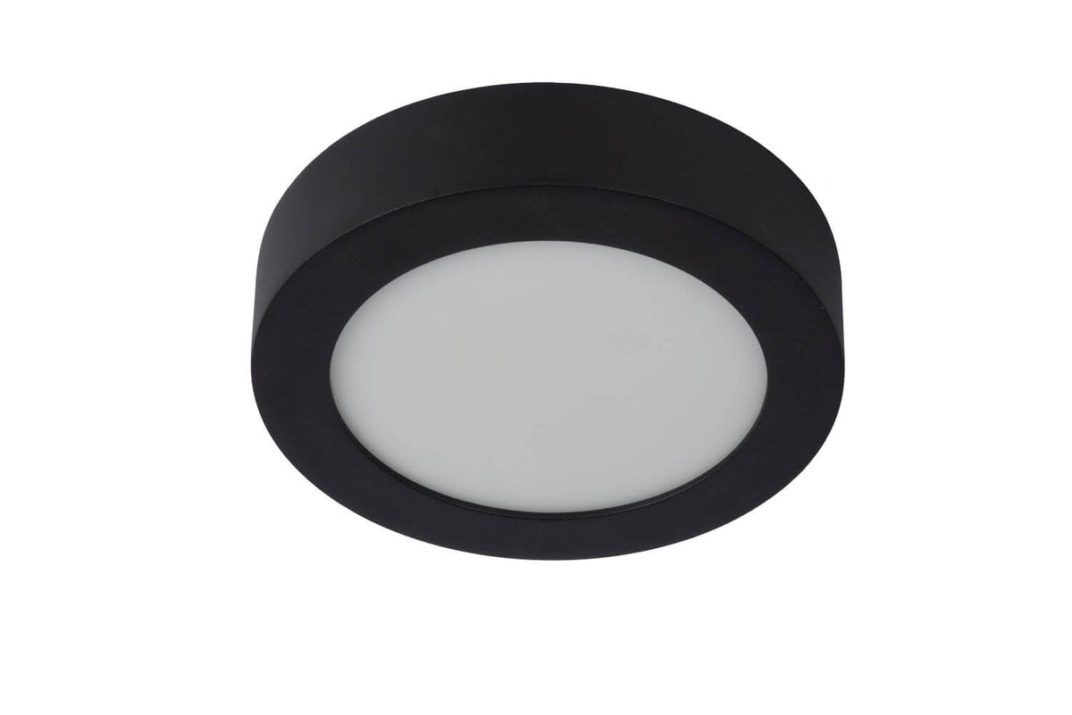 Plafonnier Brice noir, Ø 18 cm