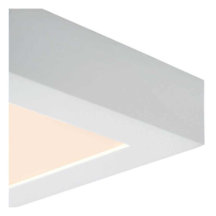 Plafonnier Brice blanc, L 16,8 cm