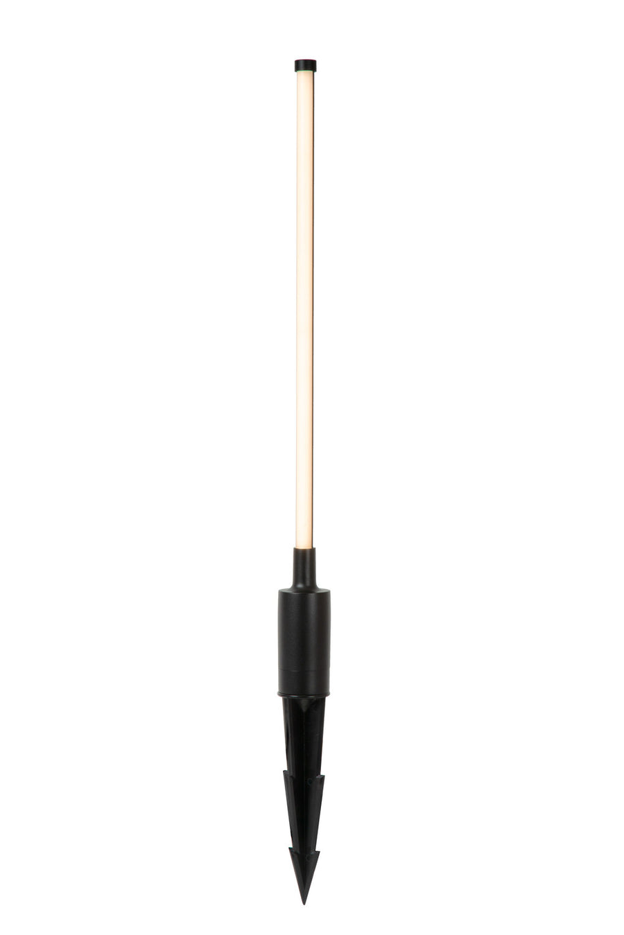 Projecteur extérieur Lornex noir, H 58 cm