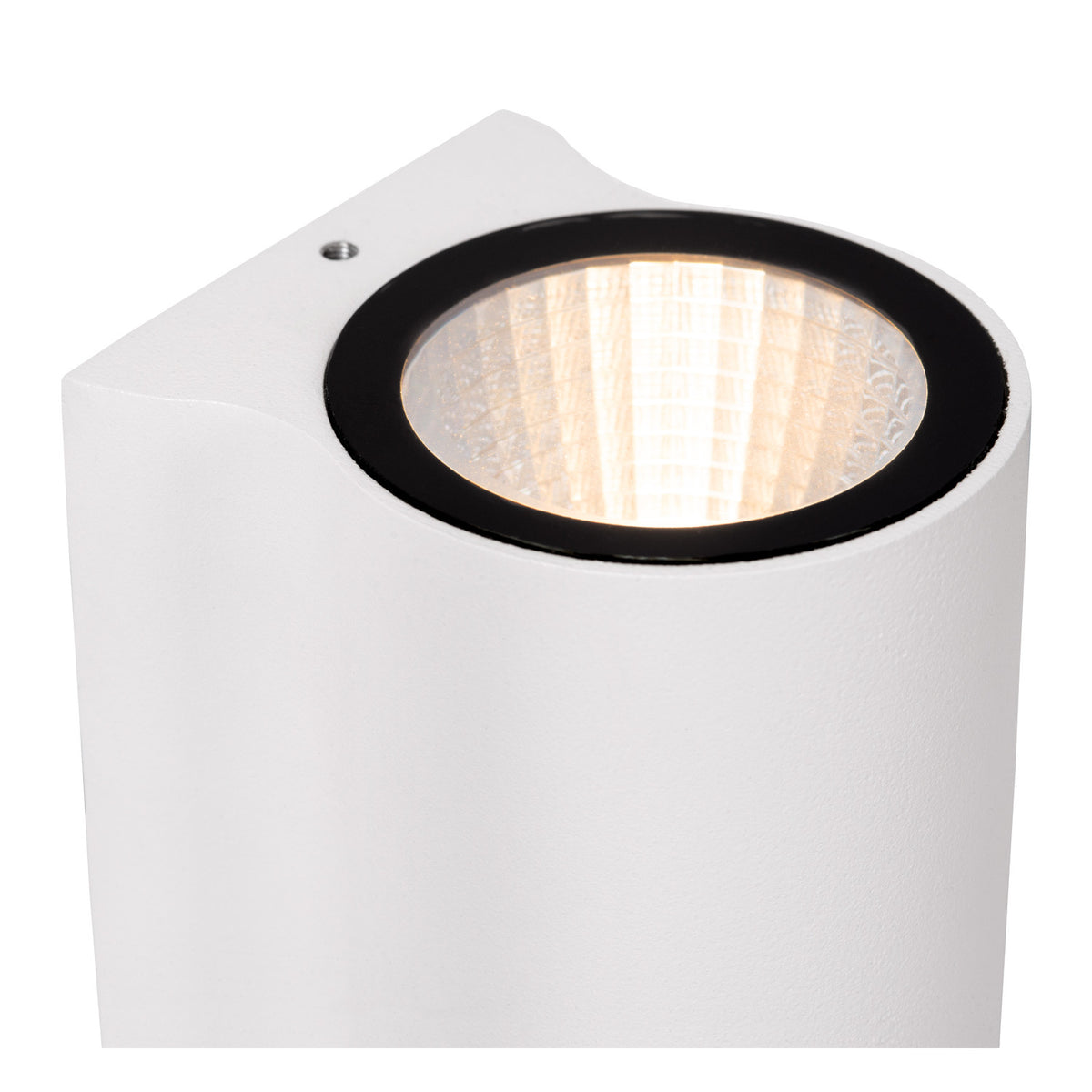 Applique extérieure Akra blanche, H 10 cm